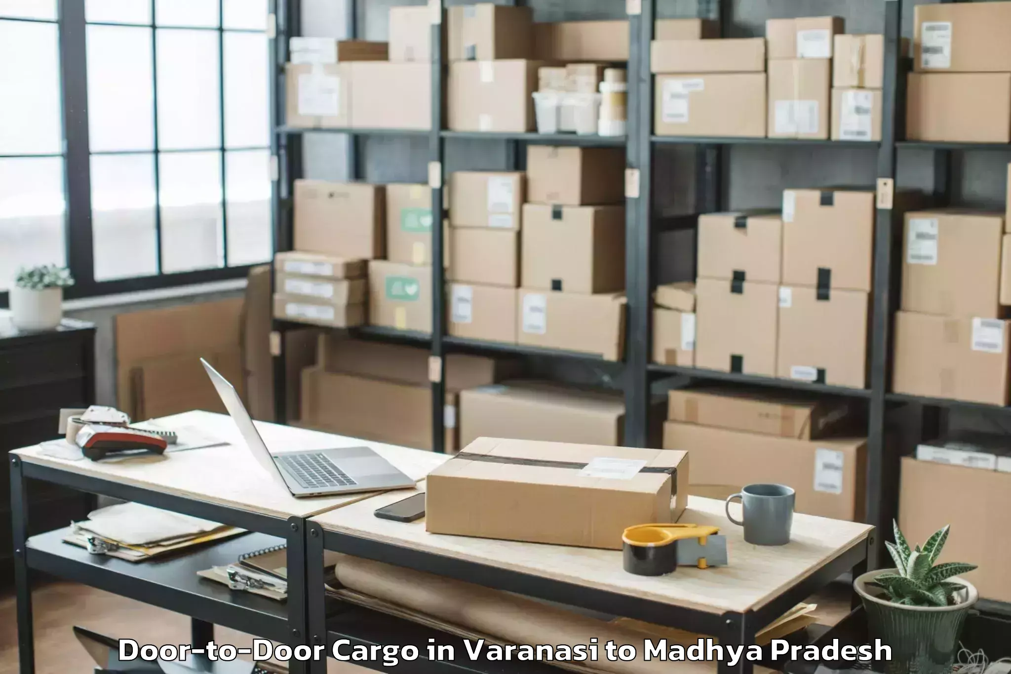 Easy Varanasi to Thikri Door To Door Cargo Booking